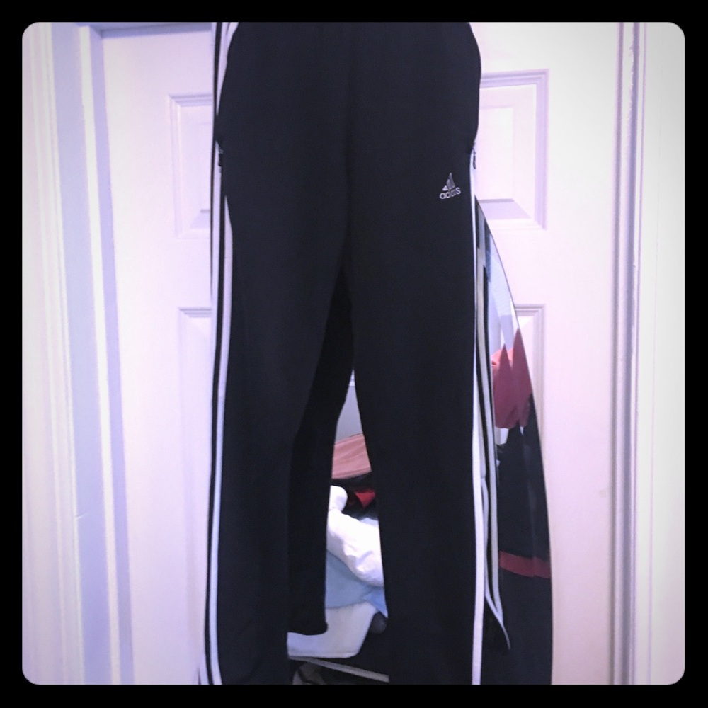 Adidas running pants.